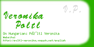 veronika poltl business card